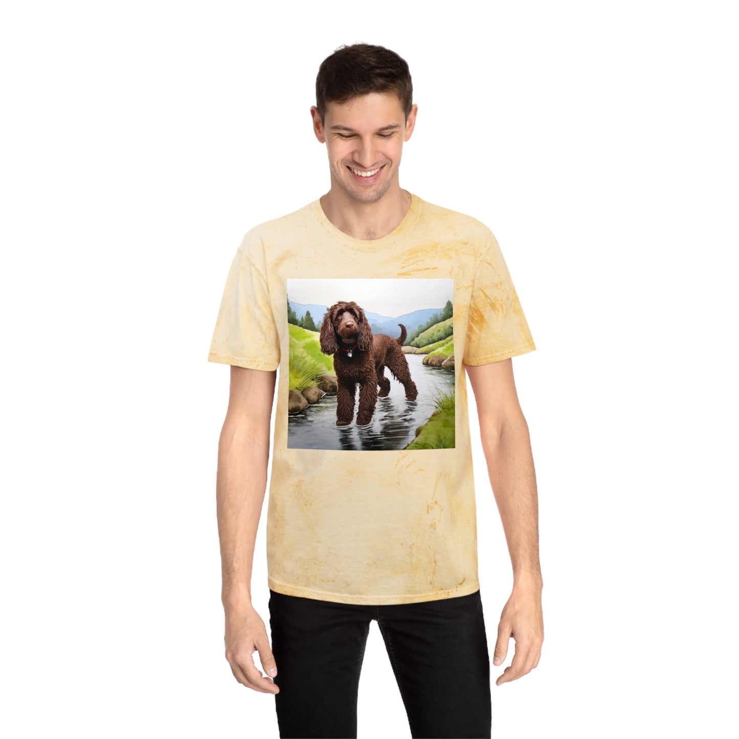 Irish Water Spaniel Unisex Color Blast T-Shirt