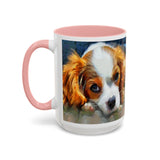 Cavalier King Charles Puppy - Accent Coffee Mug - 2 Sizes