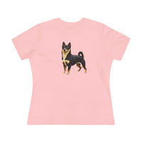 Black & Tan Shiba Inu  -  Women's Relaxed Fit Cotton Tee