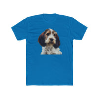 Petit Basset Griffon Vendéen Men's Fitted Cotton Crew Tee