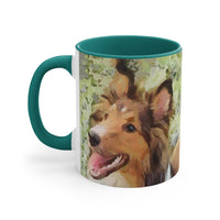 Shetland Sheep Dog - 'Daisy Mae'  Accent Coffee Mug, 11oz