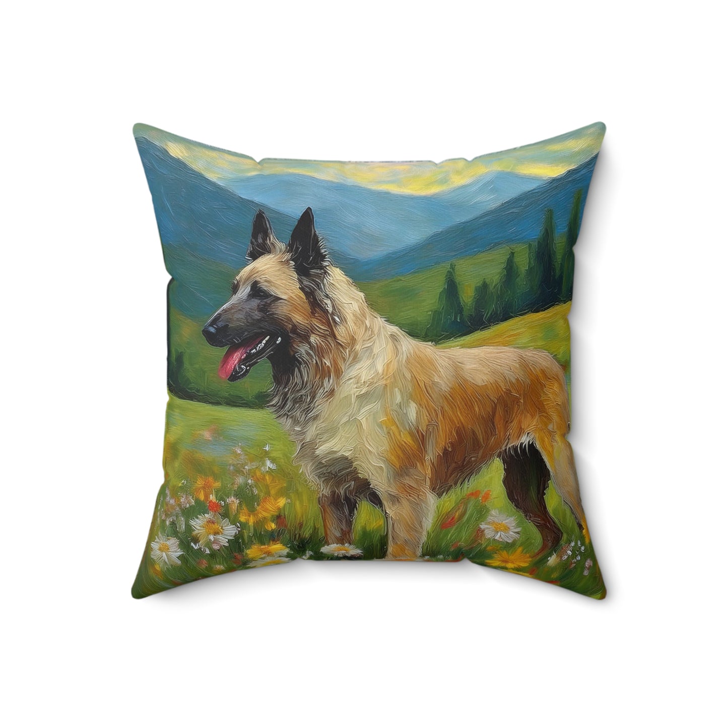 Belgian Laekenois Spun Polyester Throw Pillow