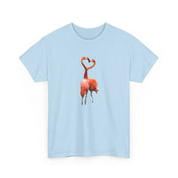 Flamingos - 'Love Birds'  Unisex Heavy Cotton Tee