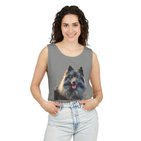 Keeshond Unisex Relaxed Fit Garment-Dyed Tank Top