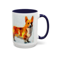 Pembroke Welsh Corgie Ceramic Accent Coffee Mug - 2 Sizes