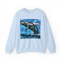 Humpback Whale Unisex 50/50 Crewneck Sweatshirt