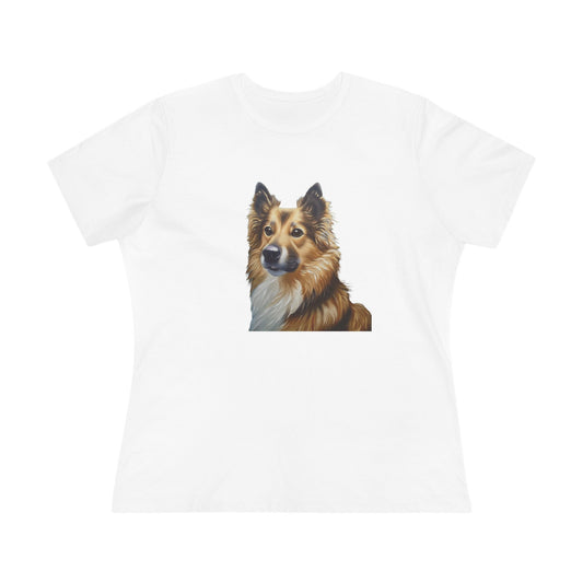Icelandic Sheepdog Women's Relaxed Fit Cotton Tee