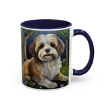 Lhasa Apso Accent Ceramic Coffee Mug - 2 Sizes