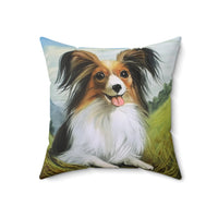 Papillon Spun Polyester Throw  Pillow