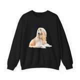 Afghan Hound Unisex 50/50  Crewneck Sweatshirt