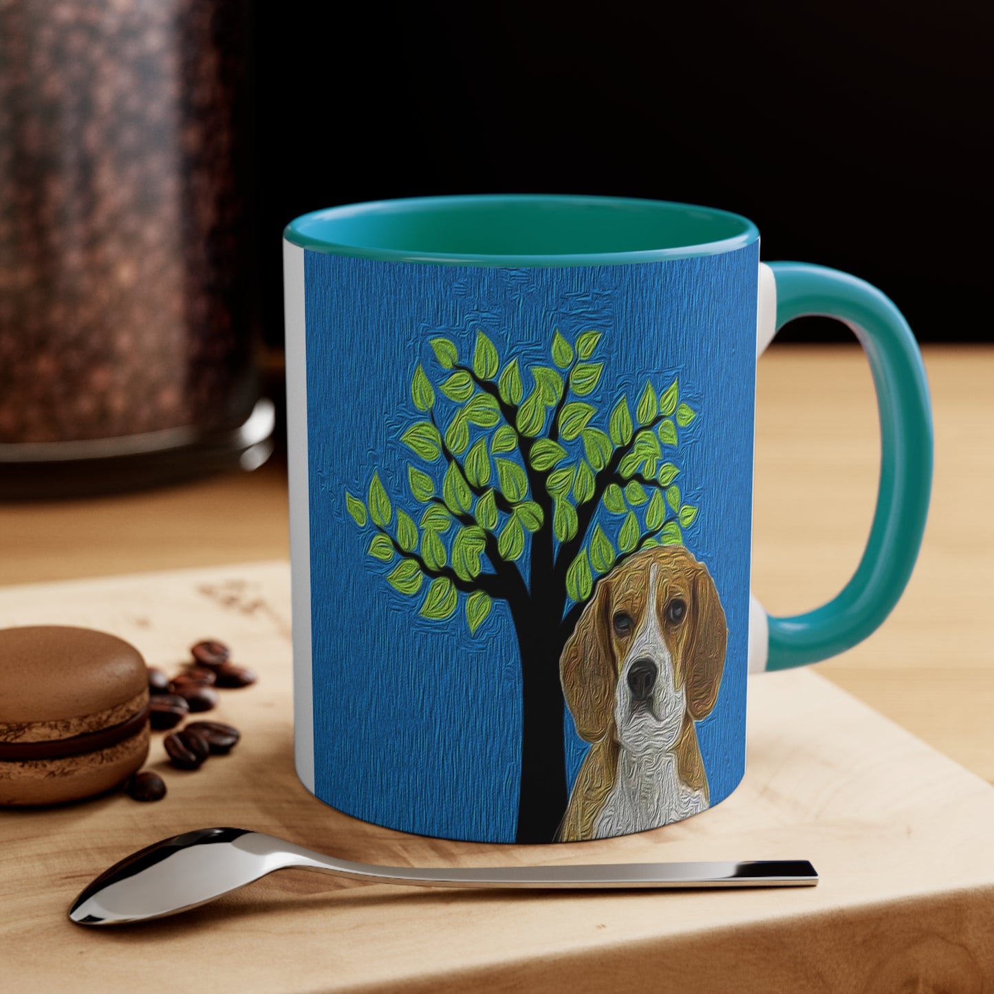 Beagle 'Hopper' 11oz Ceramic Accent Mug: Sip in Style