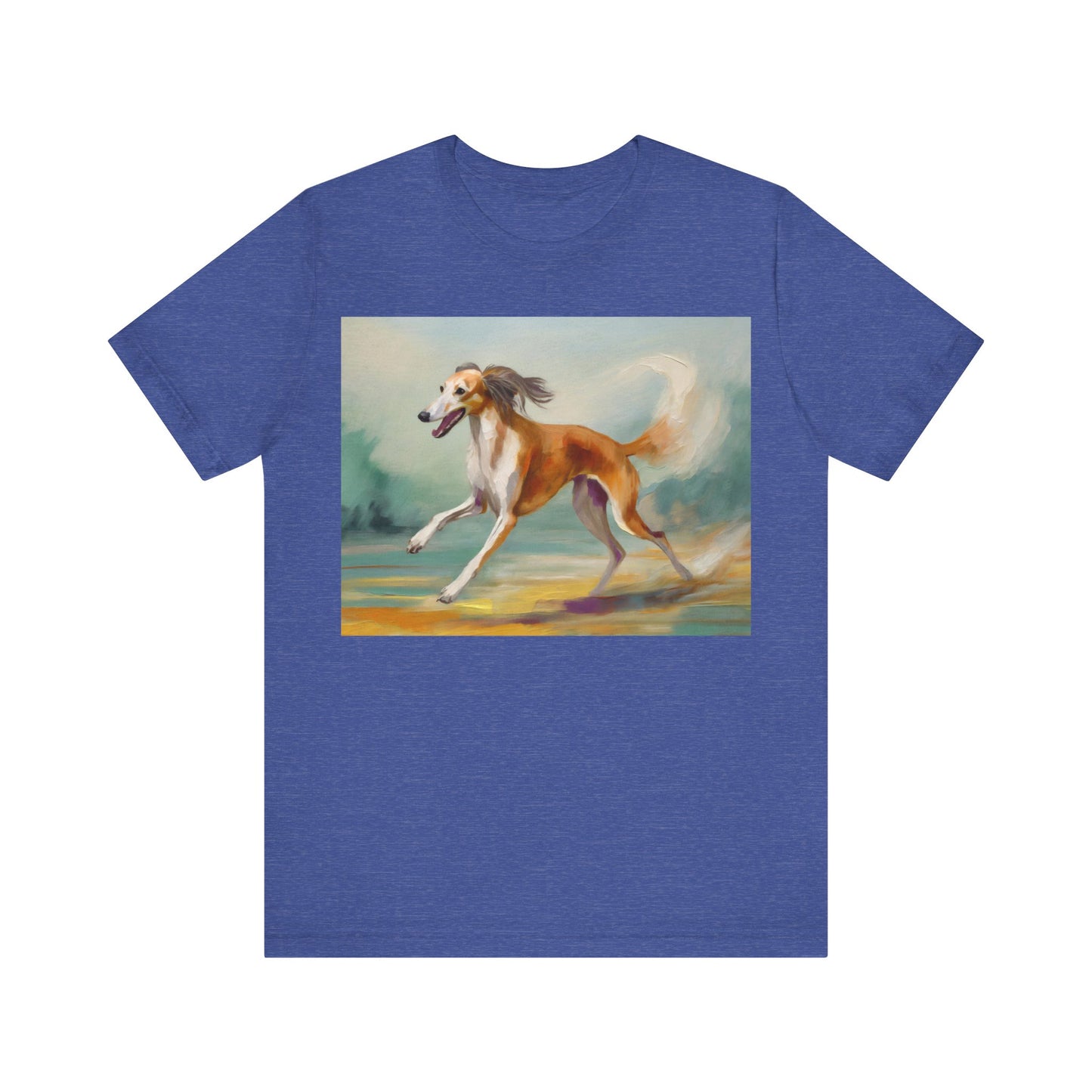 Saluki 'On the Run' Unisex Jersey Short Sleeve Tee