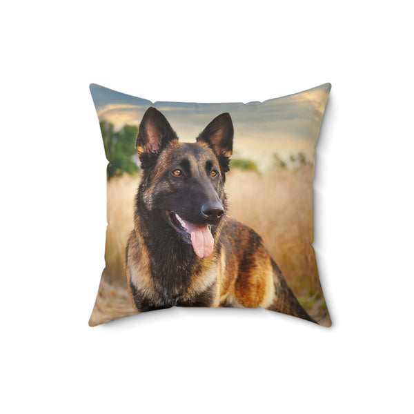 Schapendoes - Dutch Sheepdog Spun Polyester Throw Pillow