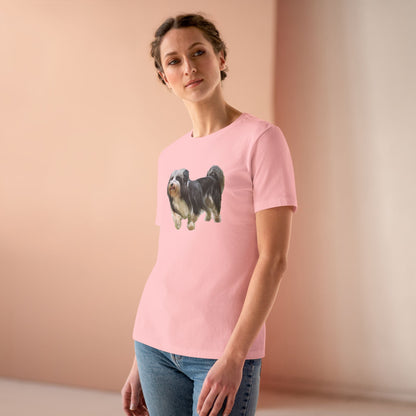 Lowchen Women's Relaxed Fit Cotton Tee