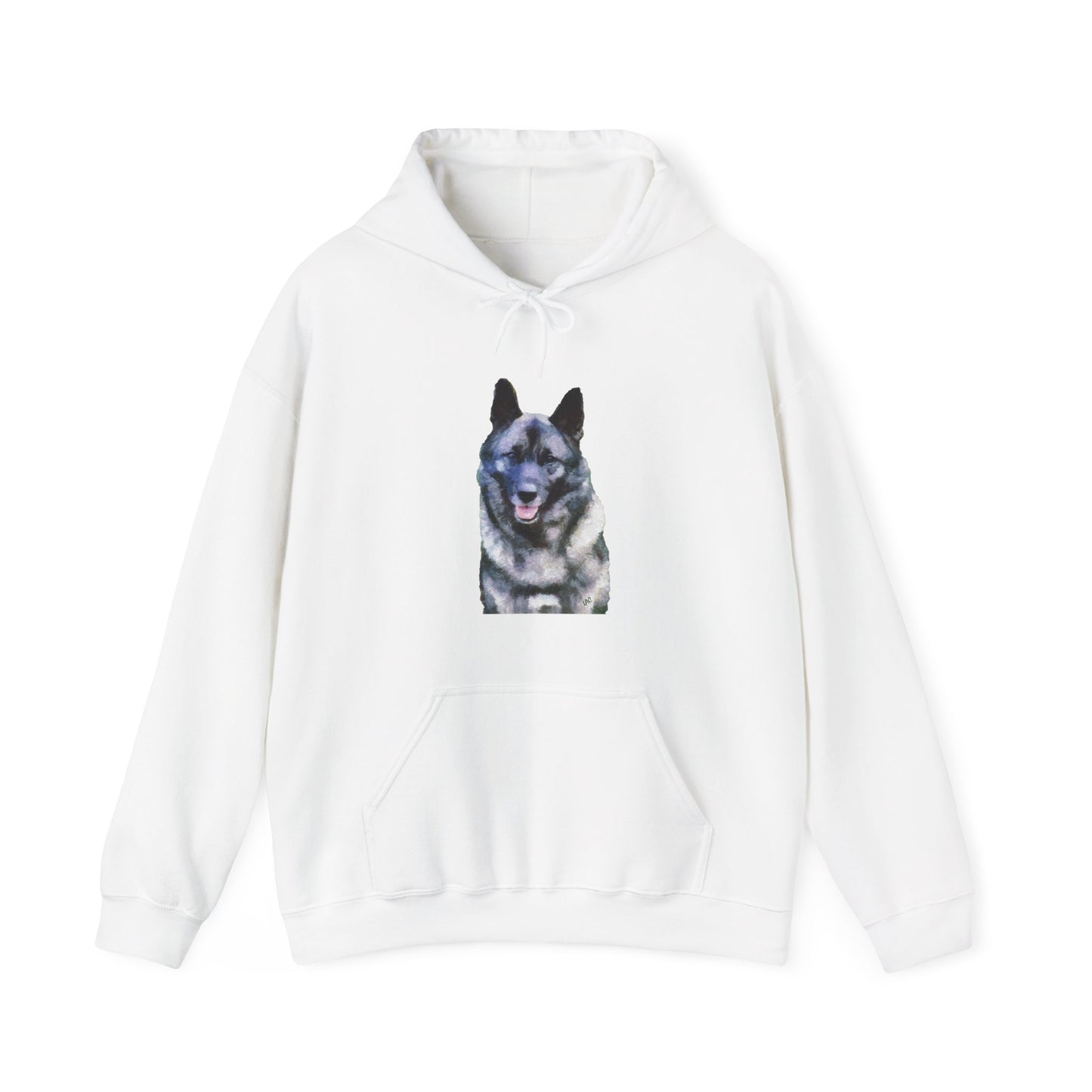 Norwegian Elkhound Unisex 50/50 Hoodie: Cozy Companion