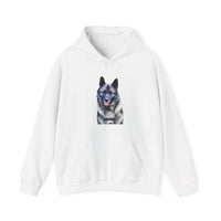 Norwegian Elkhound Unisex 50/50 Hoodie: Cozy Companion