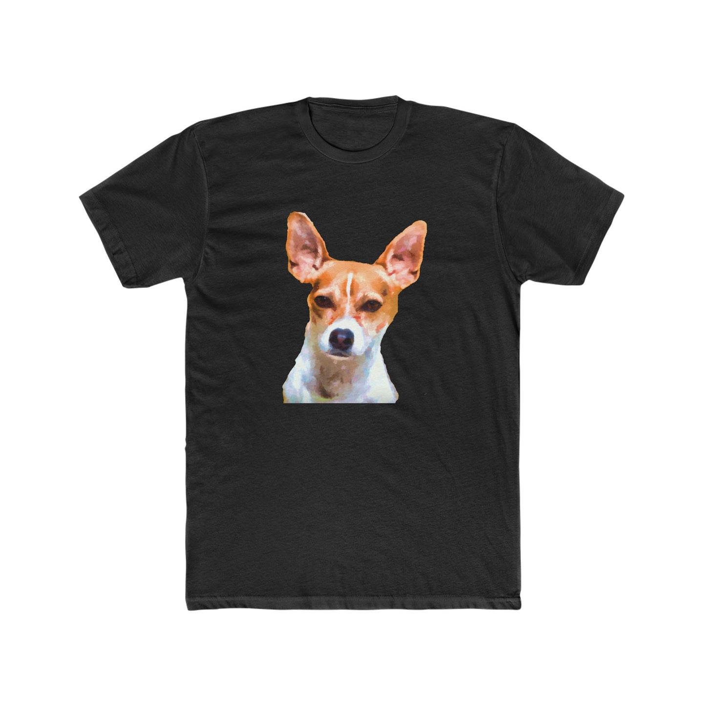 Rat Terrier --  Men's Fitted Cotton Crew Tee