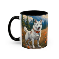 Yakutian Laika - Ceramic Accent Coffee Mug  - 2 Sizes