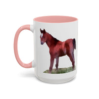 Horse 'Contata' Accent Coffee Mug - 2 Sizes