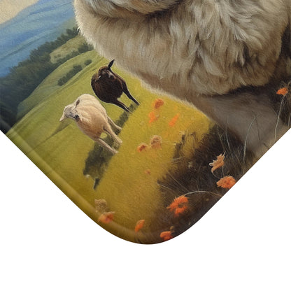 Caucasian Shepherd Dog Bathroom Rug Mat