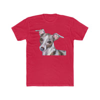 Italian Greyhound 'Lilly' --  Men's Fitted Cotton Crew Tee