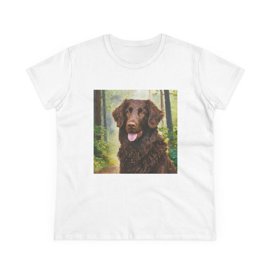 Curly-Coated Retriever Women's Midweight Cotton Tee