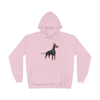 Doberman Pinscher Unisex Fleece Lined Pullover Hoodie Sweatshirt