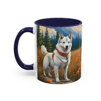 Yakutian Laika - Ceramic Accent Coffee Mug  - 2 Sizes