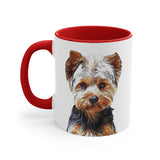 Yorkshire Terrier - Yorkie 'Lupis' Accent Coffee Mug, 11oz