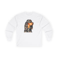 Gordon Setter "Angus" Unisex Cotton Long Sleeve Tee