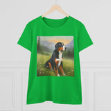 Greater Swiss Mountain Dog Women's Midweight Cotton Tee