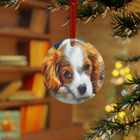 Cavalier King Charles Spaniel Puppy Metal Ornaments