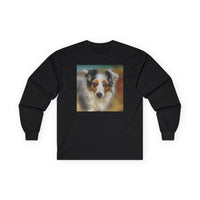 Australian Shepherd 'Zack' Unisex Cotton Long Sleeve Tee