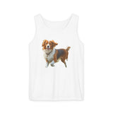 Nederlandse Kooikerhondje  Unisex Garment-Dyed Tank Top