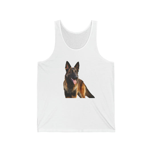 Dutch Sheepdog Fine Art Unisex Jersey Tank Top