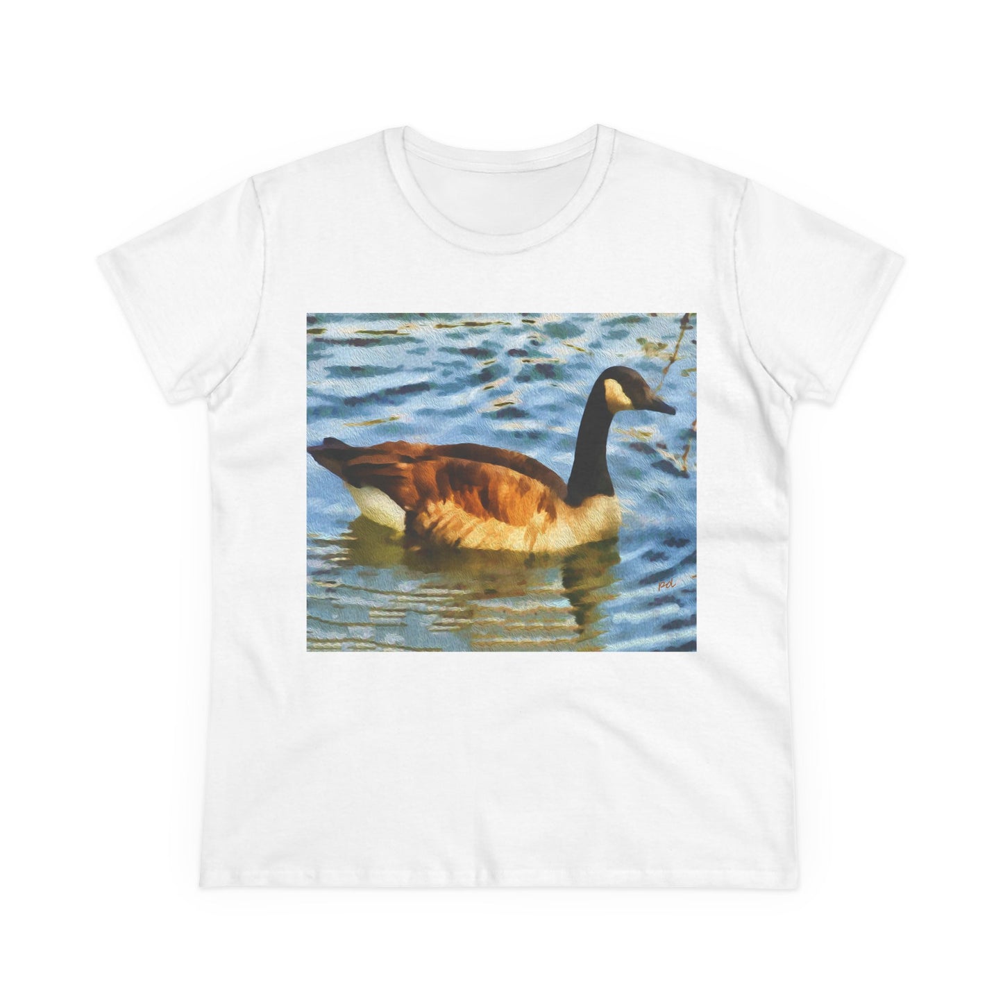 Canadian Geese Women's Midweight Cotton Tee