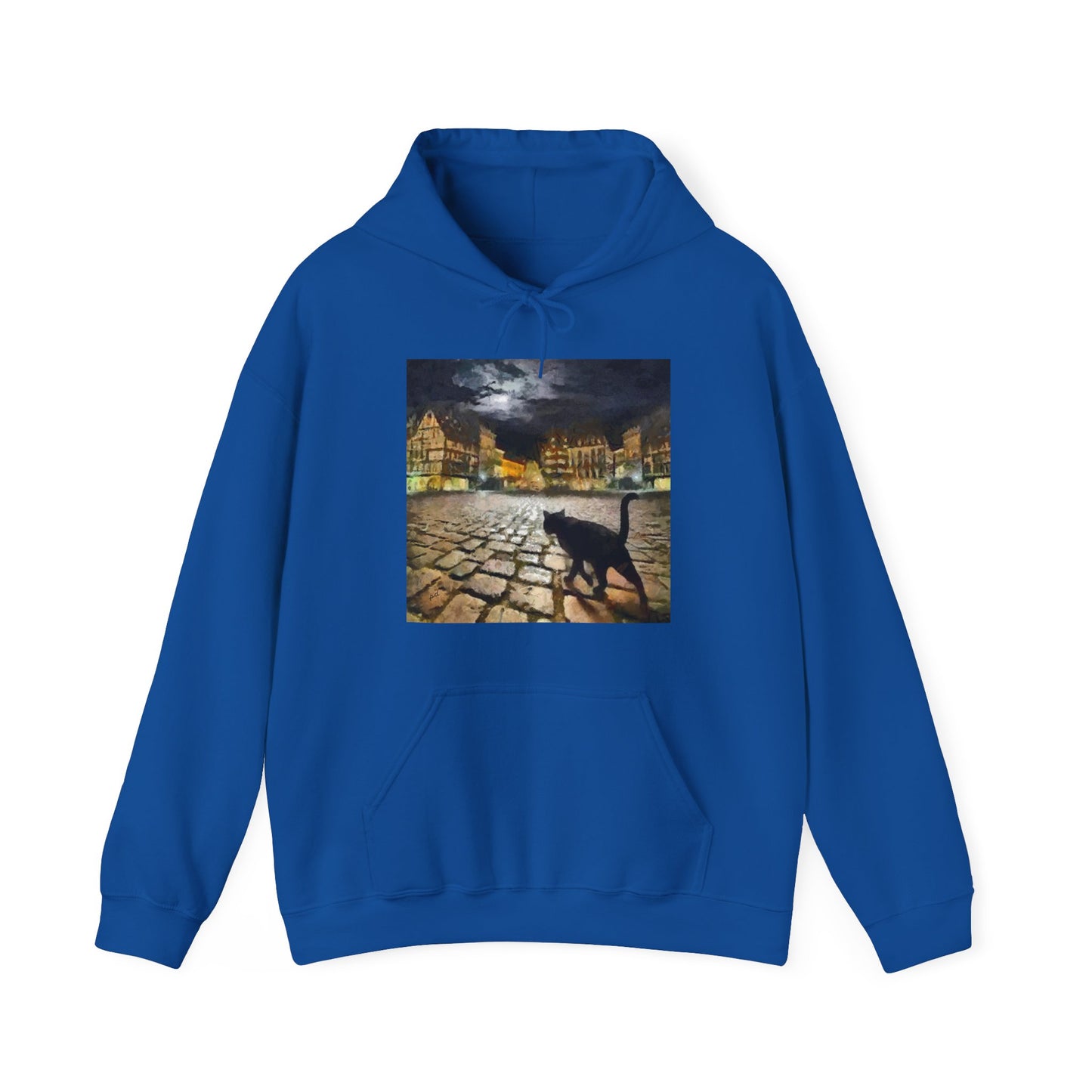 Night Cat Prowling - Unisex 50/50 Hoodie