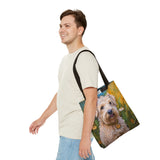 Soft Coated Wheaten Terrier Polyester Tote Bag (AOP)