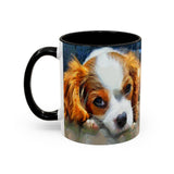 Cavalier King Charles Puppy - Accent Coffee Mug - 2 Sizes