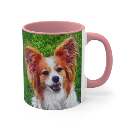 Papillon Ceramic Accent Coffee Mug, 11oz