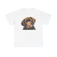 Chocolate Labrador Retriever Unisex Heavy Cotton Tee