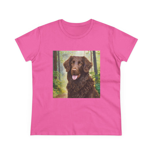 Curly-Coated Retriever Women's Midweight Cotton Tee