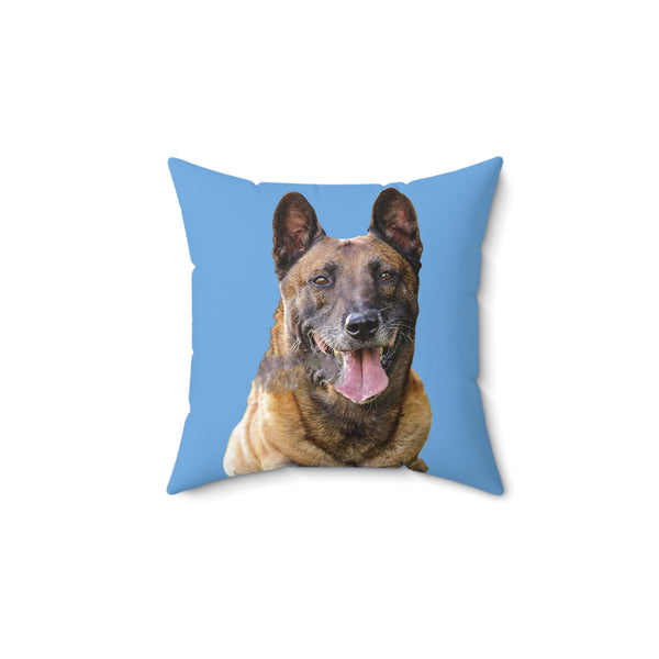 Belgian Malinois  -  Spun Polyester Throw Pillow