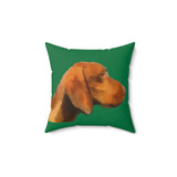 Hungarian Vizsla 'Bela'  -  Spun Polyester Throw Pillow