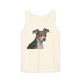 Teddy Roosevelt Terrier Unisex Relaxed Fit Garment-Dyed Tank Top