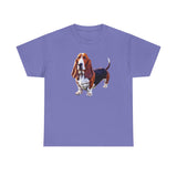 Basset Hound Unisex Heavy Cotton Tee: A Love Letter to Your Scent Hound