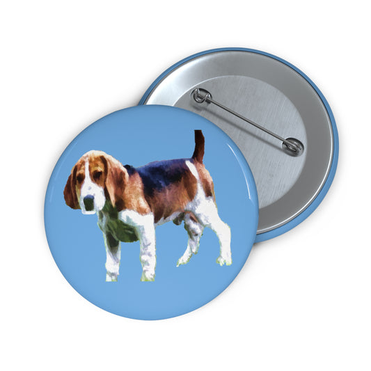 American Foxhound Metal Pinback Buttons