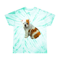 English Bulldog 'Bugsy' - Unisex Tie-Dye Tee, Cyclone