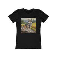 Czechoslovakian Vlcak 'Wolfdog' Women's Slim Fitted Ringspun Cotton Tee