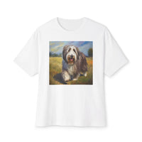 Bearded Collie Unisex Oversized Boxy T-Shirt